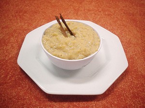 Arroz-Doce com Cappuccino (zero açúcar)  Especial da Redação